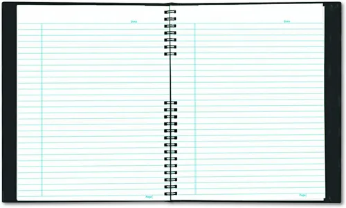 Vista 3 de Blueline EcoLogix Cuaderno NotePro 100% reciclado, negro, 11 x 8.5 pulgadas, 200 páginas (A10200E.BLK)