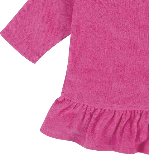Vista 2 de Gerber Cubierta para traje de baño con capucha y cremallera para bebés y niñas pequeñas, Rosado