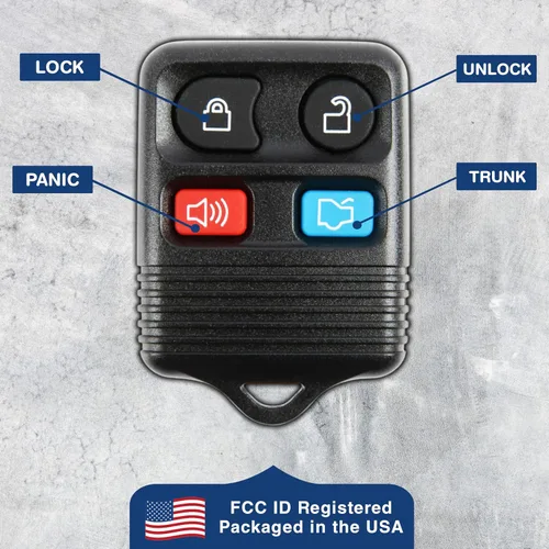 Vista 5 de KeylessOption Llavero de repuesto para 2005 2006 2007 2008 2009 2010 2011 2012 2013 2014 Ford F150 Explorer Ranger Mustang Lincoln Mercury Control