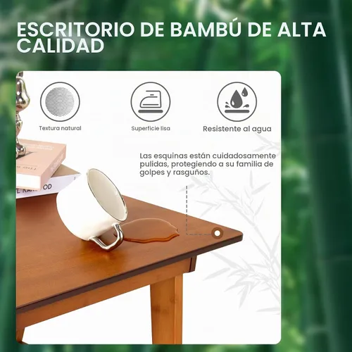 Vista 6 de Nnewvante Escritorio pequeño para computadora de 31.5 pulgadas con cajón, color negro