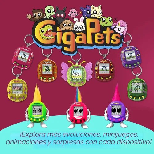 Vista 6 de Giga Pets - Juguete digital interactivo para mascotas, niños y niñas, Compukitty, a partir de 6 años