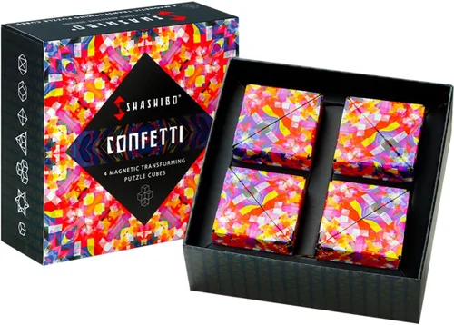 Vista 26 de Shashibo Caja de Cambio de Forma - Juguetes premiados STEM con imanes fuertes - Cubo de manipulación se transforma en más de 100 formas, regalos