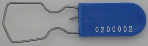Vista 3 de Candado de alambre de seguridad para medidor eléctrico, paquete de 50 (azul)