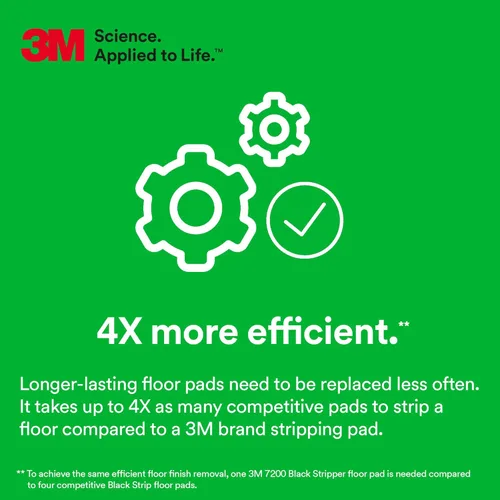 Vista 2 de 3M Almohadilla Decapante Negra 7200, 18 pulgadas