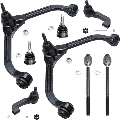 Vista 210 de Detroit Axle - Kit de brazos de control delanteros 2WD de 8 piezas para Ford F-150 Lincoln Mark LT 05-08, 4 brazos de control superior e inferior
