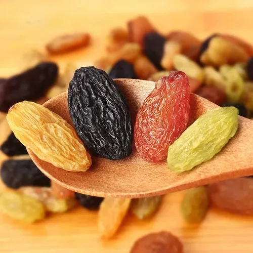 Vista 8 de Sin semillas Medley Pasas de frutas secas pasas doradas pasas a granel Pasas de tres colores, ingredientes de té con leche de pasas, aperitivos
