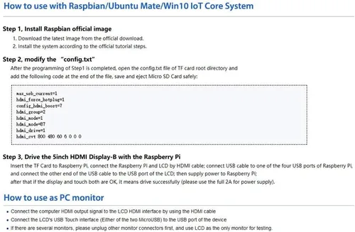Vista 7 de ELECROW - Monitor táctil de pantalla LCD de 5 pulgadas para Raspberry Pi - Visualización LCD táctil de mini monitor de 800×480 compatible