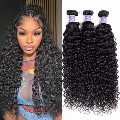Vista 12 de Extensiones de cabello humano rizado virgen brasileño, un paquete de extensiones de cabello rizado Jerry grado 16A, sin procesar, negro natural, 10