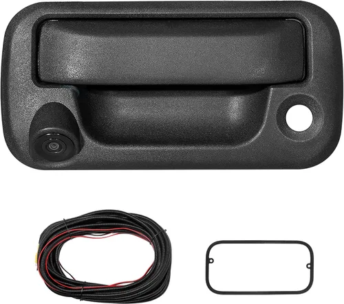 RED WOLF Manija de puerta de cajuela con cámara de respaldo para reversa, reemplazo para Ford F150 (2004-2014), F-250/F-350/F450/F550 (2008-2016)