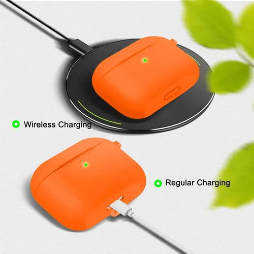 Vista 3 de Funda para AirPods Pro con kit de limpieza, funda de silicona suave para Apple AirPod Pro de 12 generación, accesorios de funda AirPods ProPro 2