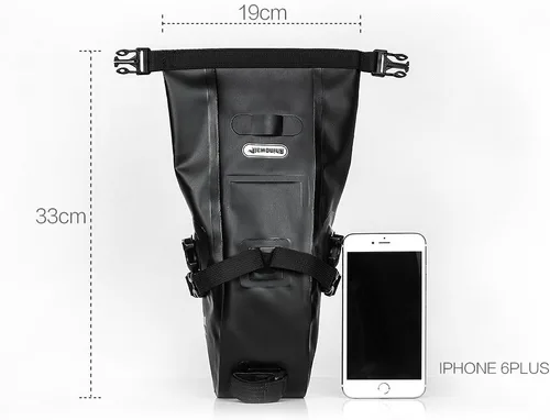 Vista 2 de Bolsa de sillín de bicicleta impermeable Bolsa de bicicleta debajo del asiento Bolsa impermeable de montaña de carretera Bolsa de asiento