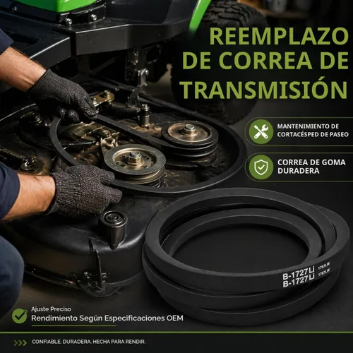 Vista 6 de 954-04249A - Correa de transmisión inferior de repuesto para MTD, Troy-Bilt Pony, TB42 de 7 velocidades, Craftsman T110 T100 LT1500 LT2000