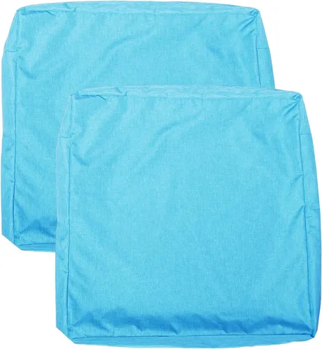 Vista 13 de Fundas de Cojines para Asientos de Patio, Fundas Deslizantes Lavables de Repuesto, Funda Impermeable para Cojín de Almohada de Silla de Muebles