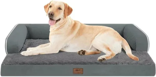 Vista 128 de Cama pequeña para perros y gatos, cama ortopédica impermeable para perros pequeños, cama de gato, cómodo sofá para mascotas, sofá cama con funda