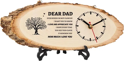 Vista 9 de BeauGift Regalos para hermano, reloj de madera de regalo para hermanos de hermanas, hombres, amigos, regalo de cumpleaños de Navidad para hermanos