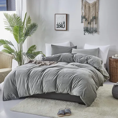 Vista 205 de CLOTHKNOW Juego de edredón de 3 piezas a cuadros color beige óxido, tamaño Full, juego de ropa de cama de cuadros edredón terracota con 2 fundas