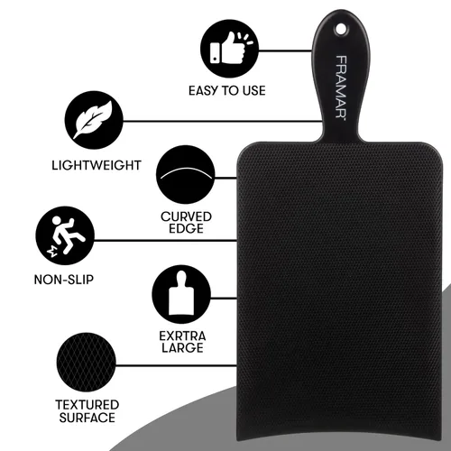 Vista 5 de FRAMAR Tabla de balayage extra grande – Superficie extra grande para reflejos, tablero de resaltado, tablero de aluminio, suministros de peluquería