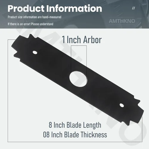 Vista 2 de AC04215 - Cuchilla reversible de acero endurecido resistente, para repuesto Ryobi de 8 pulgadas, compatible con los modelos de bordes UT50500