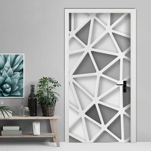 Vista 21 de ChezMax Calcomanías para puerta, calcomanías 3D para puerta, murales de puerta para despegar y pegar, papel tapiz de vinilo decorativo extraíble