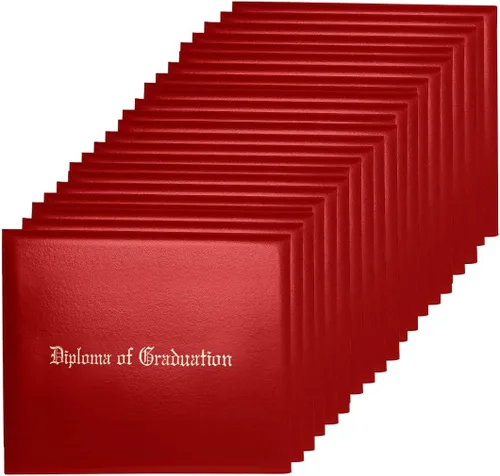 Vista 16 de Funda para diploma de 8.5 x 11 pulgadas, certificado acolchado de cuero sintético de graduación (negro)