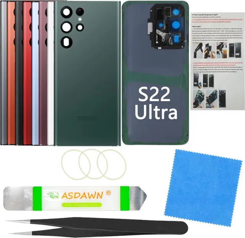 Vista 107 de Estuche de panel de vidrio trasero de repuesto para Galaxy S8 con manual de instalación + lente de cámara preinstalada + todo el adhesivo + kit