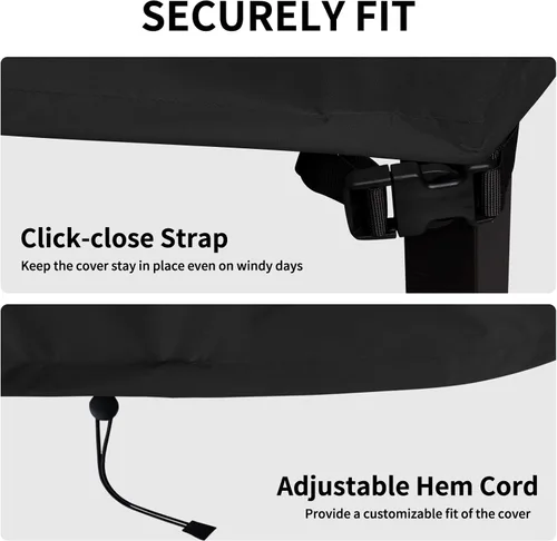Vista 6 de Easy-Going Funda para Silla de Respaldo Alto para Exteriores Resistente a Rayos UV Funda para Silla de Patio Impermeable Funda para Muebles