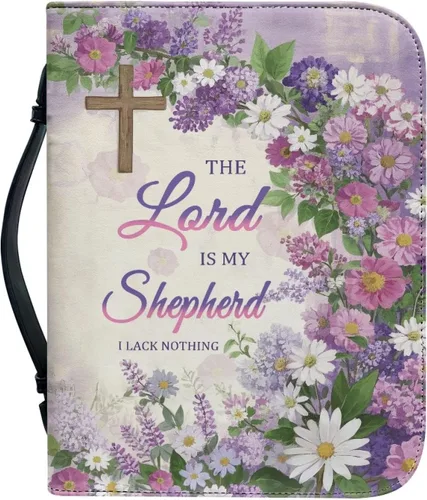 Vista 37 de Cubierta de la Biblia de diseño personalizado Funda de libro con cremallera de cuero PU Funda de transporte de Biblia multifunción Regalo