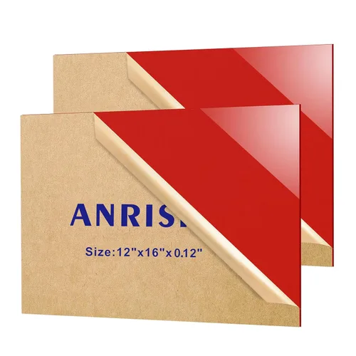 Vista 9 de Láminas de plexiglás de 1/2 pulgada de espesor (13 mm), 30 cm x 30 cm, lámina de acrílico fundido para proyectos de bricolaje, fácil de cortar