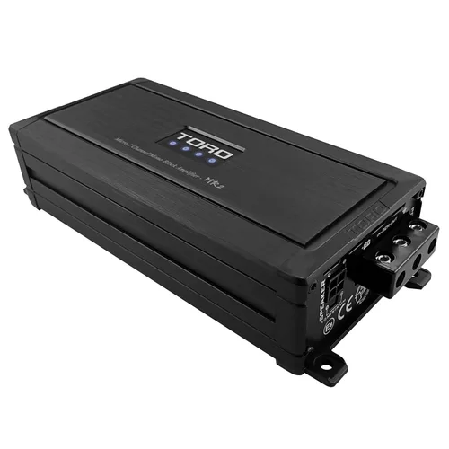 Vista 2 de Toro Audio MR2 Micro 500W RMS Monoblock Amplificador de coche Amplificador de potencia de subwoofer clase D pico de 1000 W, estable de 1 Ω