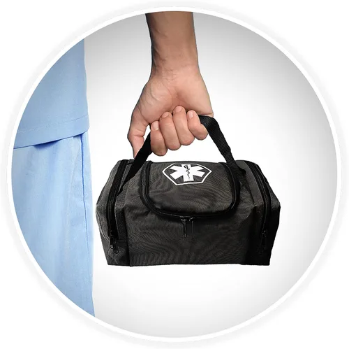 Vista 8 de ASA TECHMED Bolsa de trauma médico de emergencia EMT, bombero, oficial de policía, paramédicos, enfermera, negro