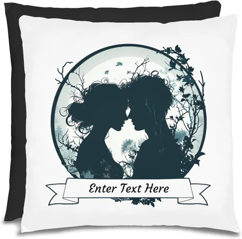 Vista 22 de Almohada personalizada de San Valentín, almohada personalizada, regalos de San Valentín, regalos para mujeres, regalos para ella, regalos Negro