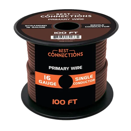 Vista 12 de BEST CONNECTIONS Cable primario automotriz de calibre 10 Ideal para audio de automóvil, automotriz y remolque Cableado eléctrico duradero