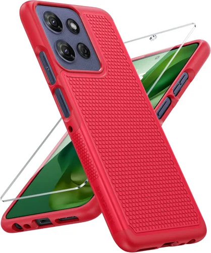Vista 44 de FNTCASE Funda para Motorola Moto G-Stylus-5G-2023: funda protectora de doble capa a prueba de golpes Parte trasera texturizada antideslizante