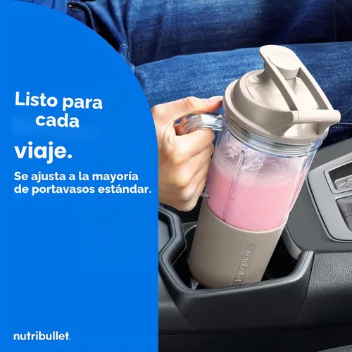 Vista 10 de nutribullet® Turbo Tumbler Edition, licuadora personal, beige duna Beige (Dune Beige)