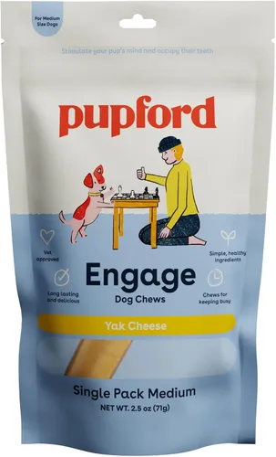 Pupford Yak Cheese - Masticables para perros del Himalaya para masticadores agresivos Masticables duraderos y duraderos para dentición cachorros y