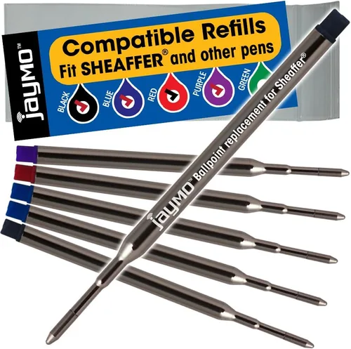 Vista 12 de Jaymo Repuesto para Sheaffer K 99335 - Medidas 3.75 in / 95 mm de largo - Recambio de bolígrafo - 12 negro