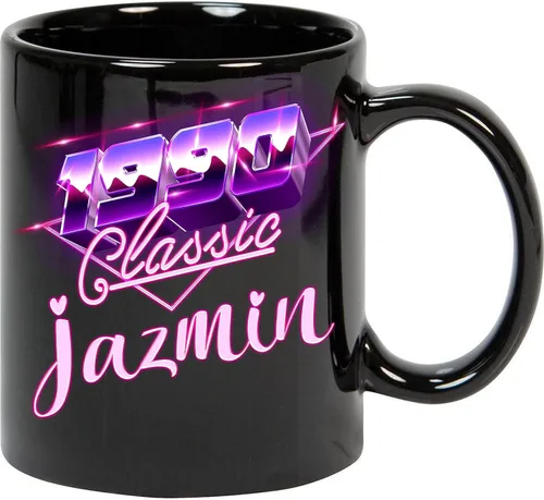 Coffee Mug Coffee Mug Birthday 1990 Mug Gift for Women 1990 Classic Jazmin Personal Coffee Cups, Mugs with Personal Names, Name Coffee Cups Gifts