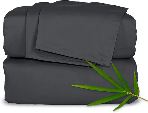 Vista 16 de Pure Bamboo Sábanas Twin, Juego de Sábanas de Cama de Viscosa 100% Orgánica Genuina Derivada de Bambú, Lujosamente Suaves y Refrescantes, Doble