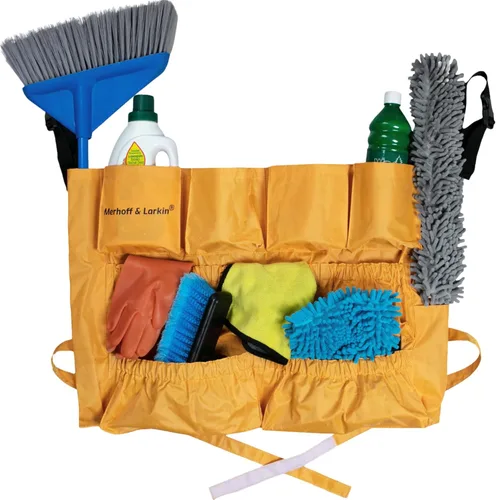 Vista 7 de Bolsa Caddy para Cubo de Basura Se ajusta a cubos de 32-55 galones Compatible con Brute y Uline Vinilo resistente Delantal para contenedor