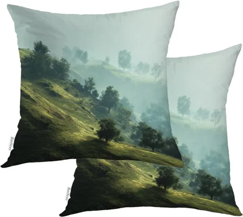 Vista 52 de Abstract Geometric Forms Throw Pillow Covers, Aesthetic Modern Art Cushion Cases Digital Blended Hidden Zipperl Decorative Pillow Covers Square