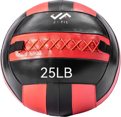 Vista 34 de JFit Wall Ball – Premium Soft Weighted Exercise Ball for Strength, Conditioning, Gym & Home Workouts, 4-30 LB