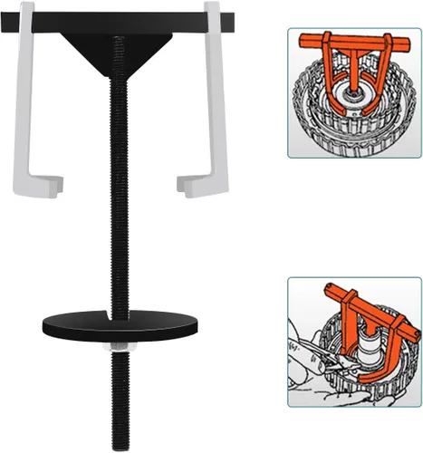 Vista 2 de Goplus Compresor de resorte de transmisión, kit de herramientas de extracción/instalación del embrague de transmisión automática, compresor