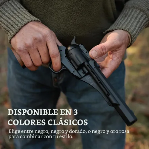 Vista 5 de Kit de pistola de CO2 negro 1858 con 2 cartuchos de CO2 250 BBS (1858s)
