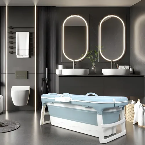 Vista 6 de Foldable Bathtub, Portable Tub for Adults, 46/50 inch Collapsible Tub