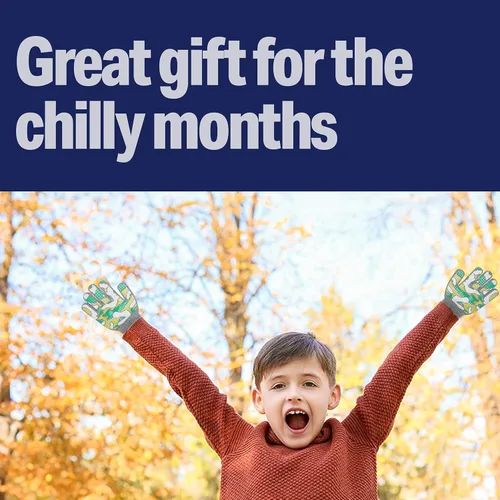 Vista 9 de 3 Pack - Magic Stretch Winter Kids Gloves for Boys, Kid & Children, Toddler - Dino, Camo, Trucks