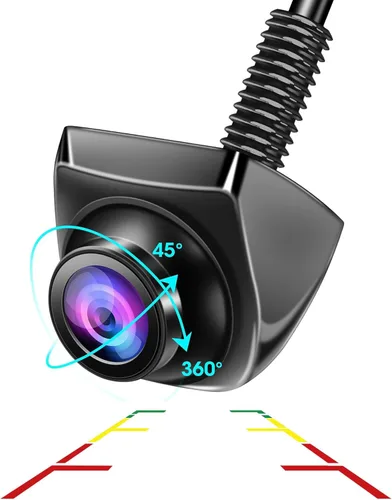 Vista 7 de 【Rotación de 360°】 Cámara de respaldo AHD 1080P para coche Super visión nocturna 170° gran angular cámara inversa IP69 impermeable cámara