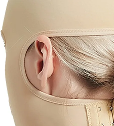 Vista 3 de Cinturón de dormir de cara completa, reutilizable, en forma de V, para adelgazar, correa para mascarilla, moldeador de masaje fino, cinturón facial