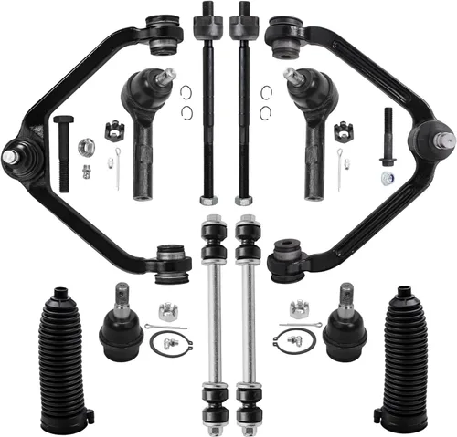 Vista 119 de Detroit Axle - Kit de suspensión frontal de 12 piezas para Volkswagen Jetta Golf Beetle, 2 brazos de control inferiores, 2 rótulas inferiores