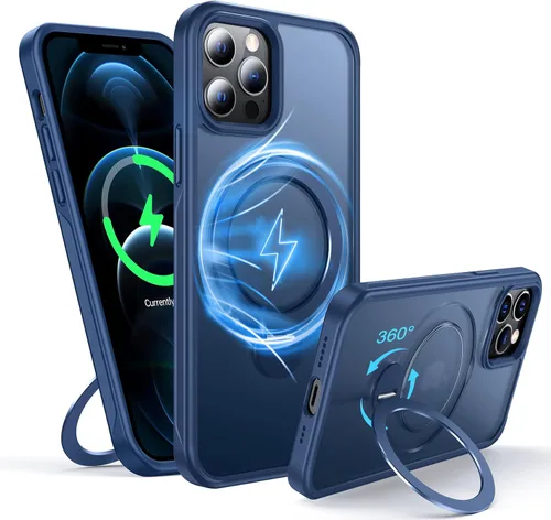 Vista 41 de [NO.1 Magnético] Funda para iPhone X (10)/Xs con carga inalámbrica MagSafe [mate translúcido] [antihuellas] [prueba de caídas de grado militar]