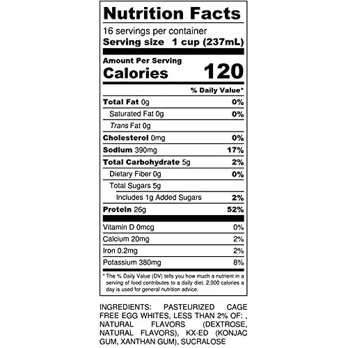 Vista 2 de muscleegg Cake Batter líquido Proteína de Huevo – 2 galones